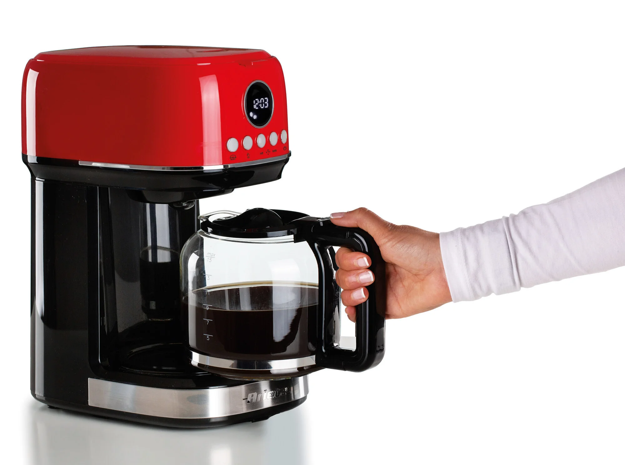 Macchina da caffè con filtro Moderna Rosso - immagine 6