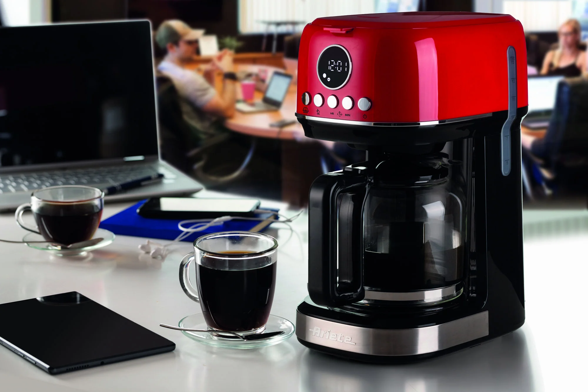 Macchina da caffè con filtro Moderna Rosso - immagine 7