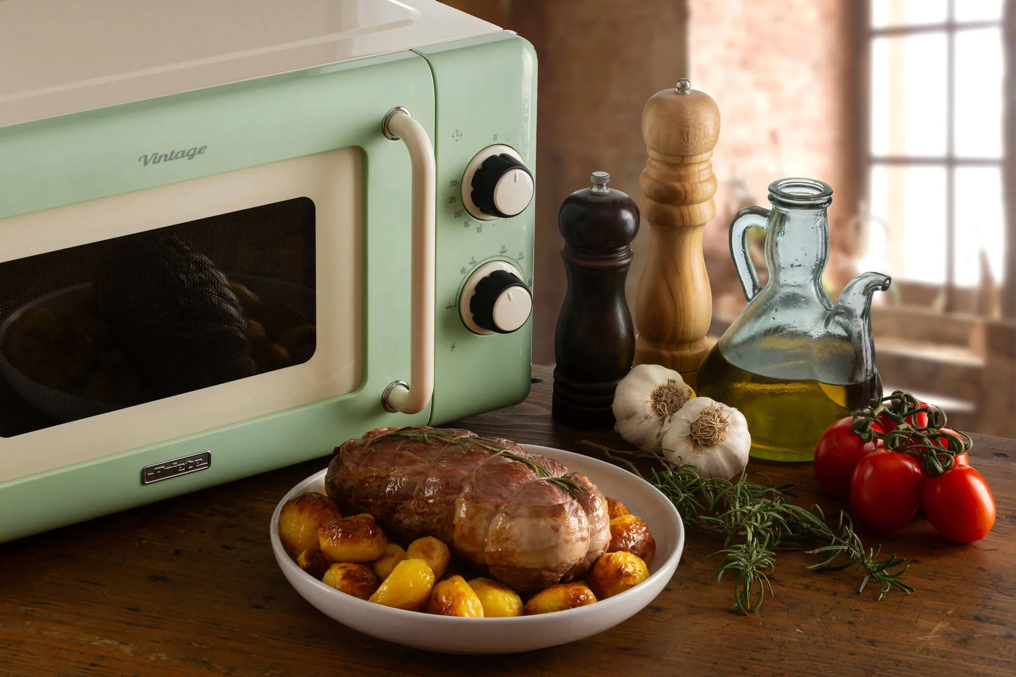 Forno a microonde 20L Vintage – Verde - immagine 4