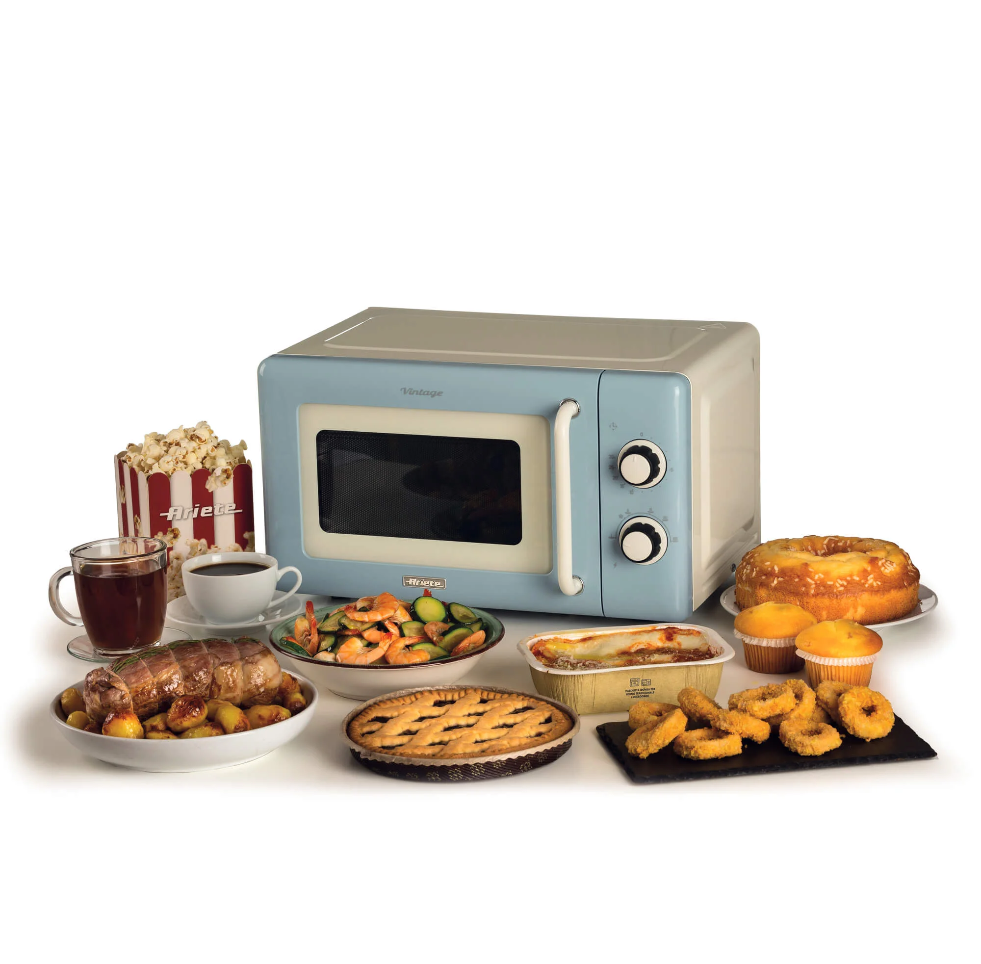 Forno a microonde 20L Vintage – Celeste - immagine 2