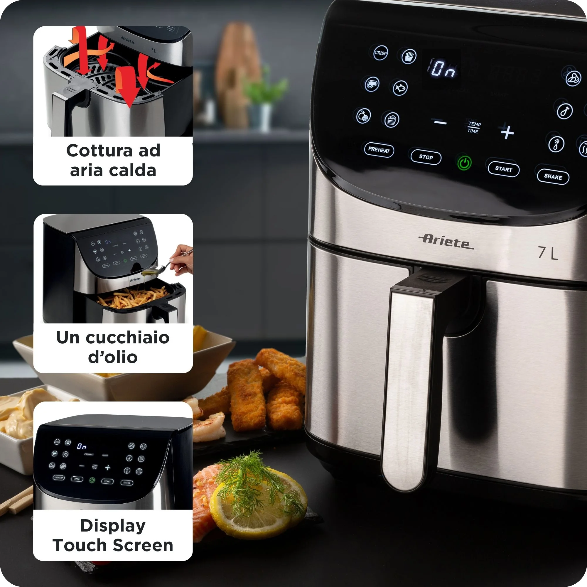 Friggitrice ad Aria 7 L – Metal - immagine 5