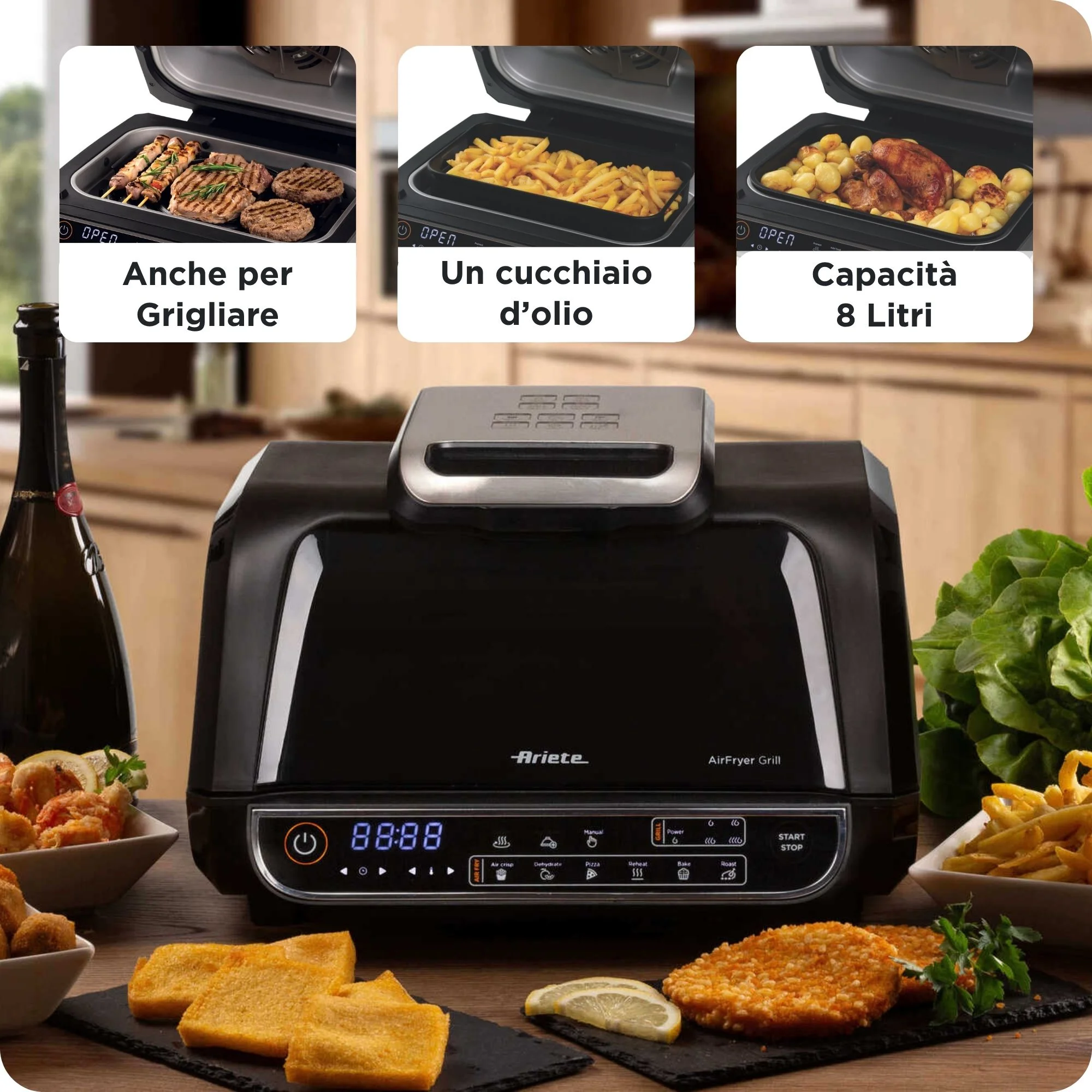 Air Fryer Grill – Nero - immagine 8