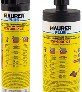 Ancorante Chimico Poliestere Maurer Plus TCA-300P-CE, 300 ml