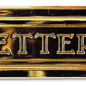 Buca per Lettere in Ottone Lucido, Art. 2501
