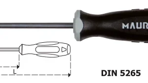 Cacciavite a Taglio per Elettricisti 0,5x3x100 mm "S2" - Maurer Plus