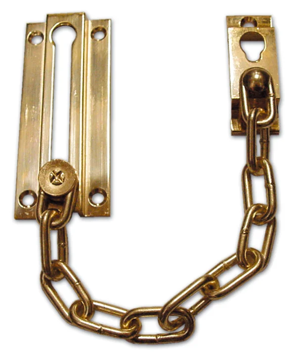 Catena di Sicurezza per Porte in Acciaio Ottonato