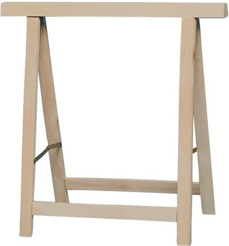 Cavalletto Pieghevole in Legno di Abete 75x75 cm