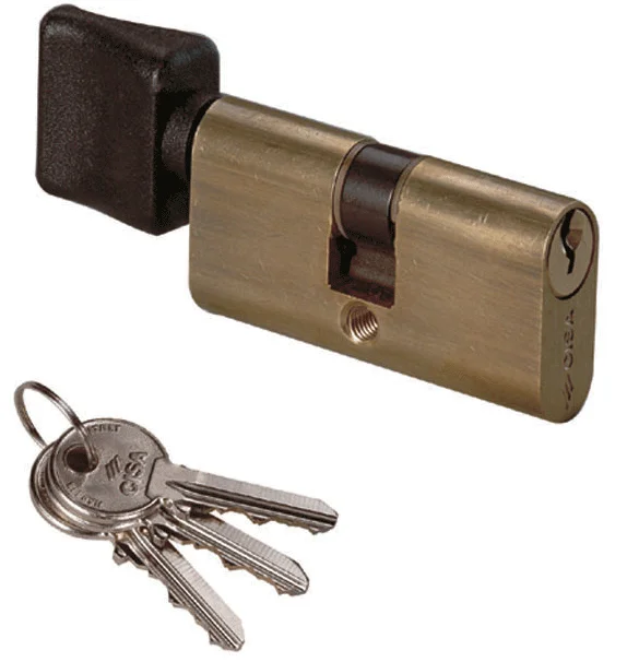 Cilindro Ovale Cisa con Pomolo, 55 mm (28-28)