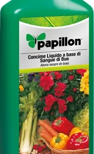 Concime Sangue di Bue Papillon 1 kg per Piante da Fiore e da Frutto