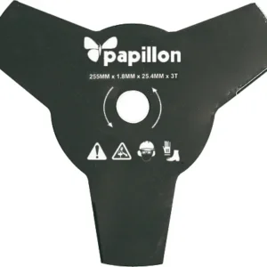 Disco da Decespugliatore in Acciaio 3 Denti Papillon Ø 255 mm