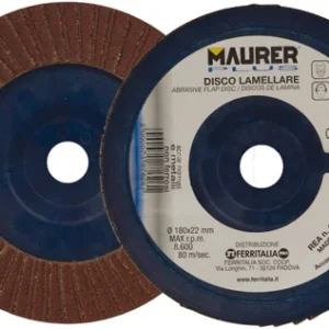 Disco Lamellare al Corindone Ø178 mm Grana 120 Maurer Plus