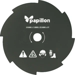 Disco per Decespugliatore in Acciaio 8 Denti, Ø 255mm - Papillon