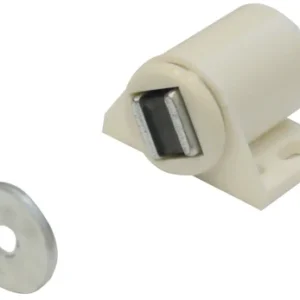 Ferma Ante Magnetico Tondo Bianco, Forza 6 kg - Vi.Tel.