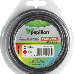 Filo Nylon con Alluminio per Decespugliatore Papillon 3,5 mm x 10 m
