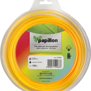 Filo Nylon per Decespugliatore Papillon Profilo Stella, 2,4mm x 15m