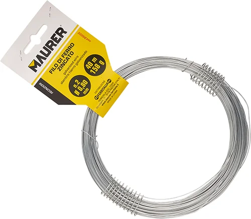 Filo Zincato Maurer N.10, Ø 1,5 mm x 16 m