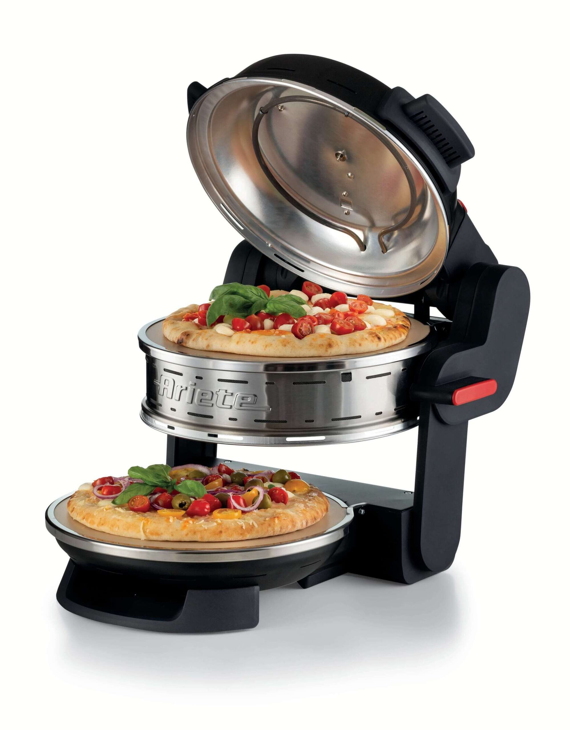 Forno pizza elettrico doppio nero Ariete 927 con 2 pietre refrattarie