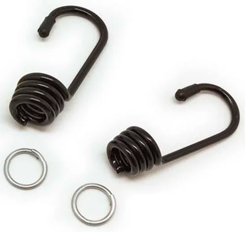 Gancio per Fune Elastica in Ferro Nero Ø 8/10 mm, Blister da 2 Pezzi