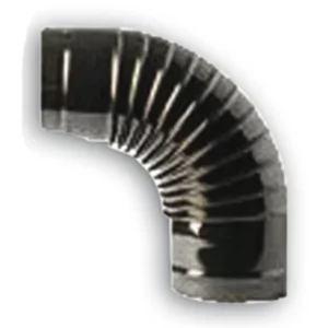 Gomito per Tubo Stufa Classic 90°, Ø 12 cm Nero