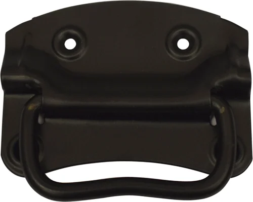 Maniglietta per Baule in Acciaio Nera, 110 mm - Sipa