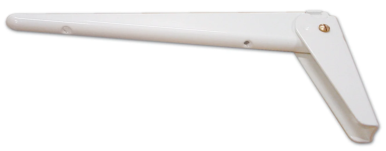 Mensola Ribaltabile in Acciaio Bianca 40 cm