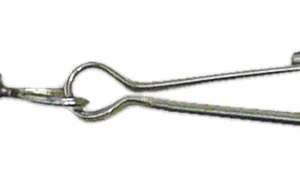 Moschettone Simplex Girevole in Acciaio Nichelato, 30 mm
