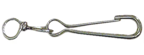 Moschettone Simplex Girevole in Acciaio Nichelato, 30 mm