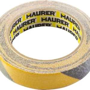 Nastro Antiscivolo Adesivo Giallo-Nero 25 mm x 5 m - Maurer