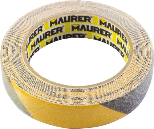Nastro Antiscivolo Adesivo Giallo-Nero 25 mm x 5 m - Maurer
