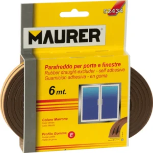Parafreddo Adesivo in Gomma Profilo P 6 m Bianco Maurer