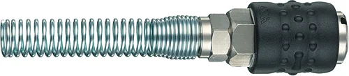 Rubinetto per Tubo Nylon a Spirale Aria Compressa Ani 6/8 mm, 0-12 Bar