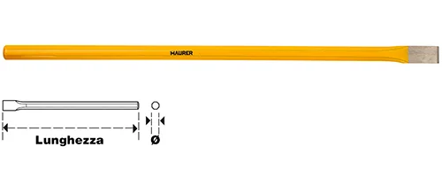 Scalpello per Elettricisti Maurer, 10x200 mm