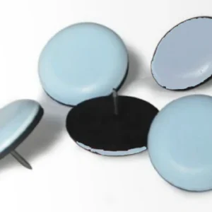 Scivoli con Chiodo in Teflifit Grigi Ø20 mm, Blister da 8 Pezzi - Maurer