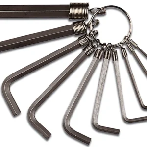 Serie di Chiavi Esagonali Maschio Maurer con Anello, 10 Pezzi