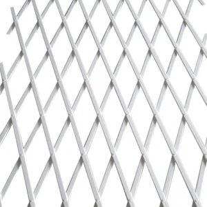 Traliccio Estensibile in PVC Bianco Rinforzato, 4x1 m - Papillon