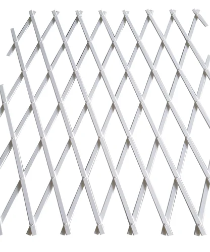Traliccio Estensibile in PVC Bianco Rinforzato, 4x1 m - Papillon