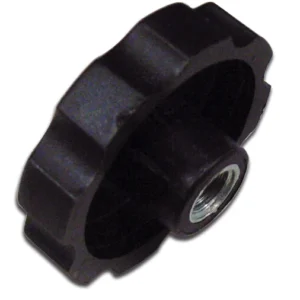 Volantino Femmina in ABS Nero Ø 40 mm, Filettatura 8 MA