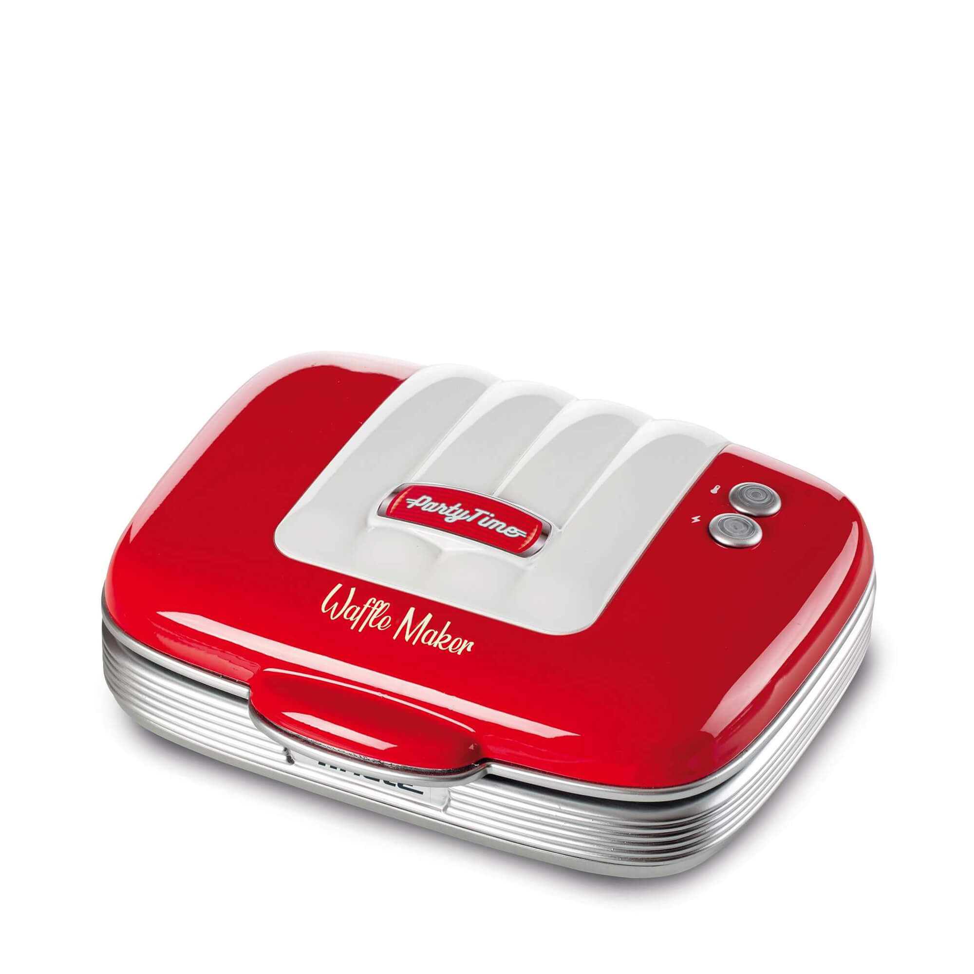 Piastra elettrica Waffle Maker Party Time Ariete rossa con piastre antiaderenti
